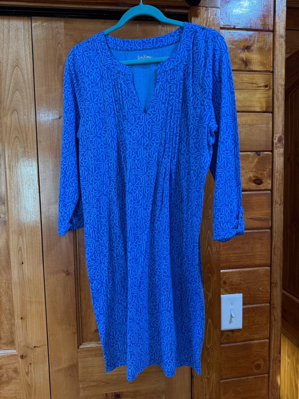 Lilly Pulitzer Bold Blue Geometric Tunic